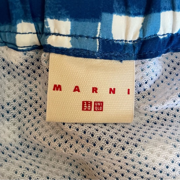 MARNI x UNIQLO Gingham Blue Shorts - Picture 4 of 4
